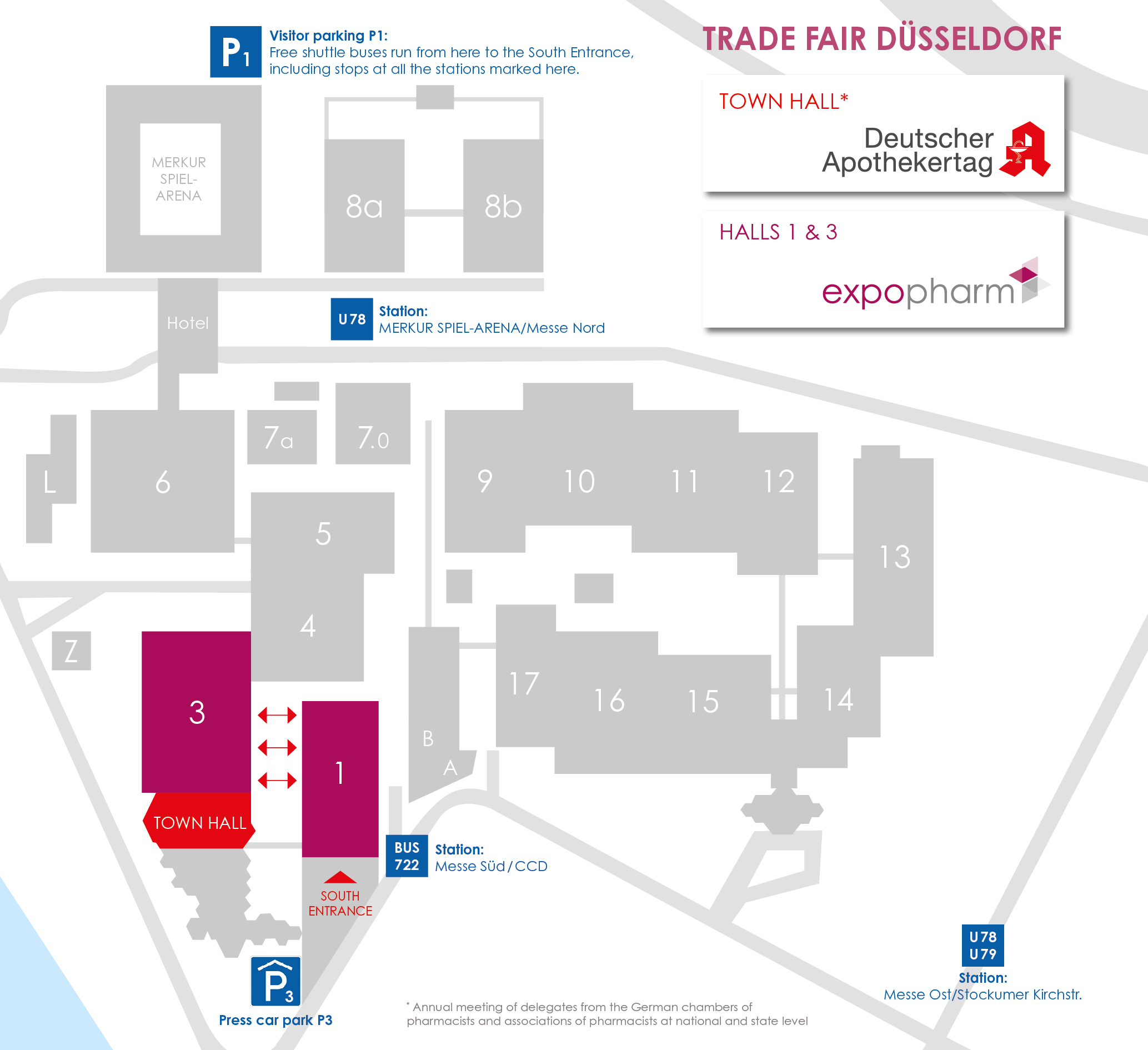 expopharm - Geländeplan