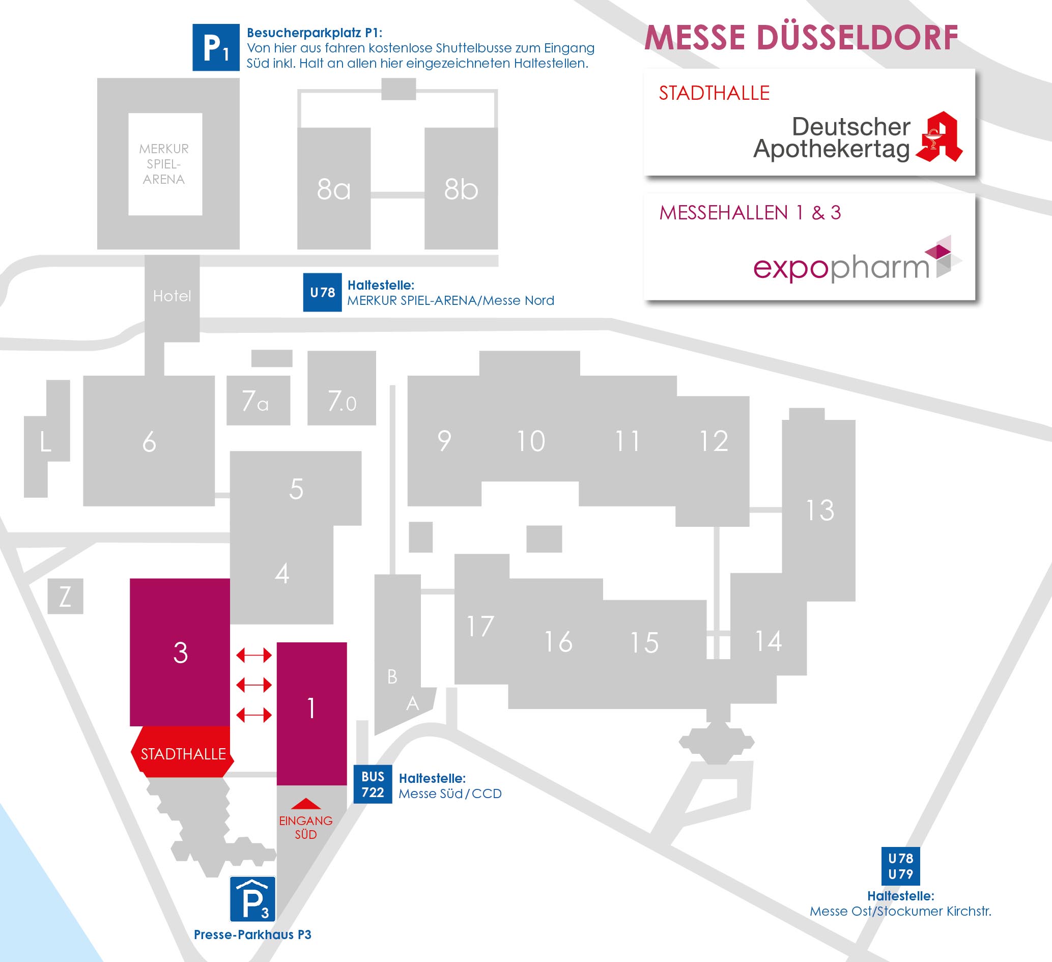 expopharm - Geländeplan