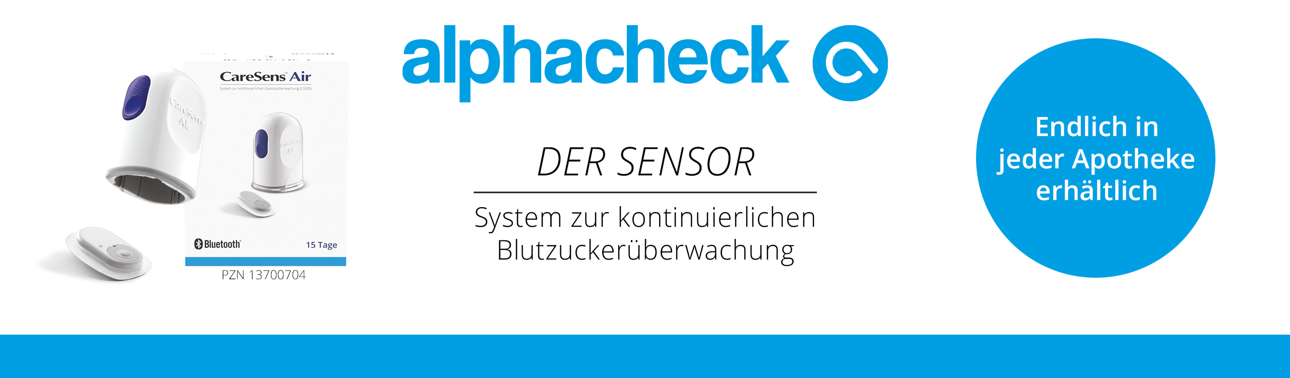  alphacheck -Diabetes Hilfsmittel mit Konzept- CareSens air CGMS - Berger Med GmbH