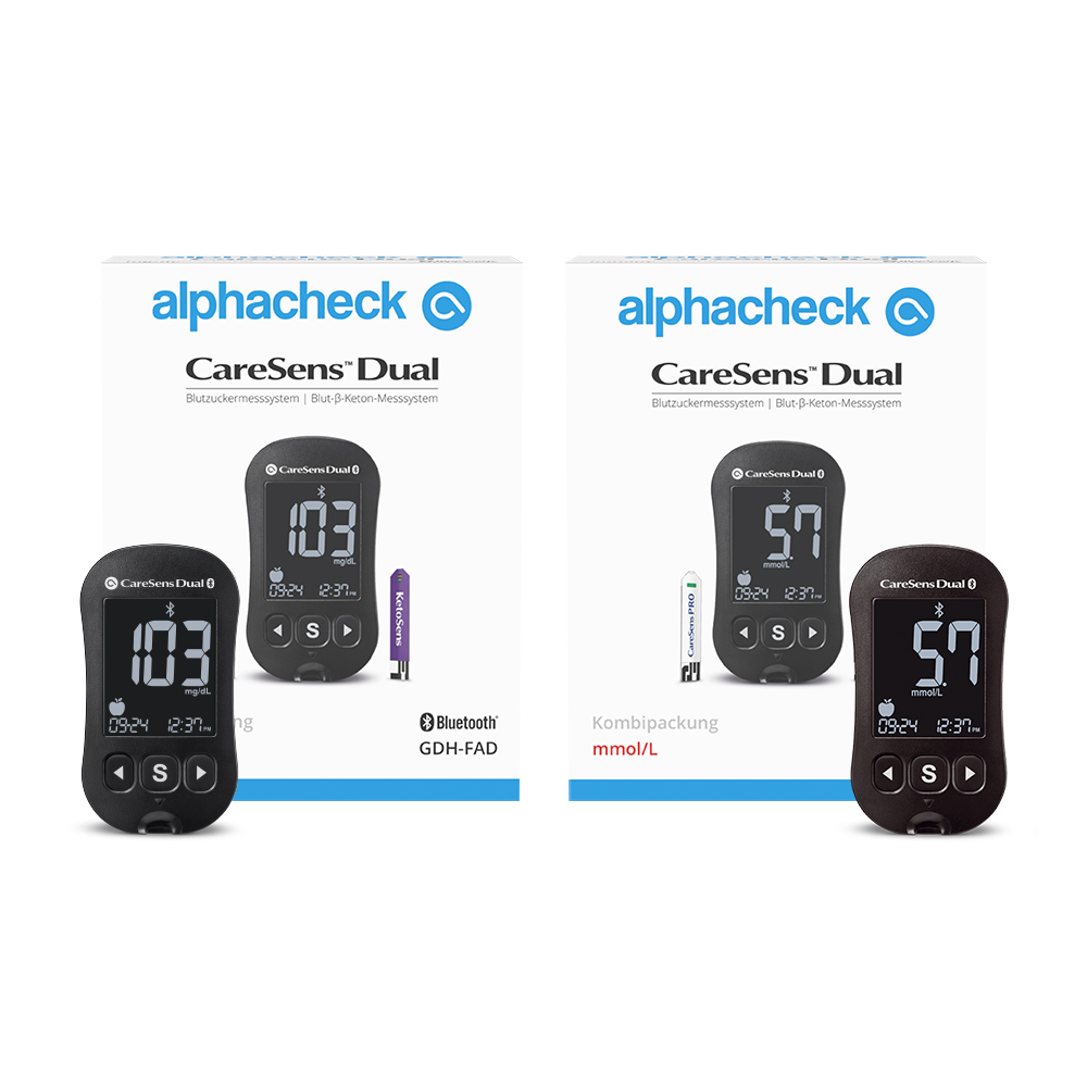 alphacheck CareSens DUAL Blutzuckermessgeräte 