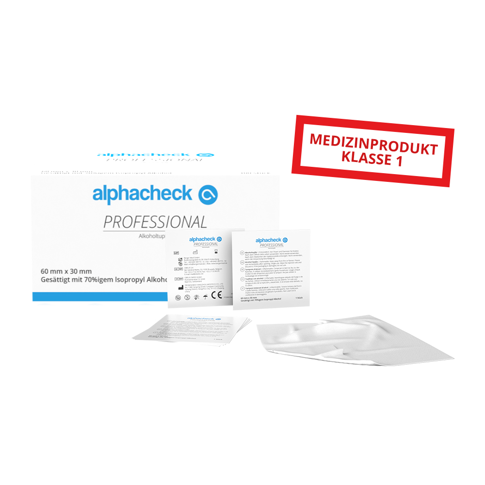 alphacheck professional Alkoholtupfer PZN 14140414